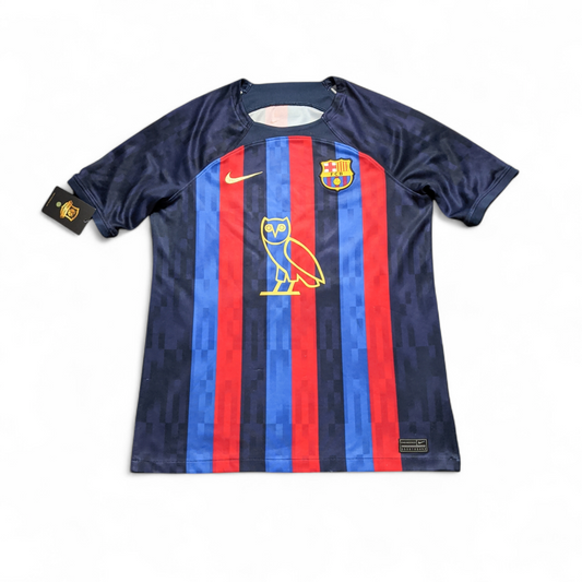 Original Barcelona 2022/23 Drake Edition Home - Lamine Yamal #42 Size XL Boys (10-12 Years)