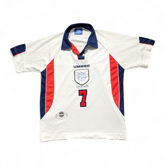 Original England 1997/99 Home - Beckham #7 Size XL Boys (12-14 Years)