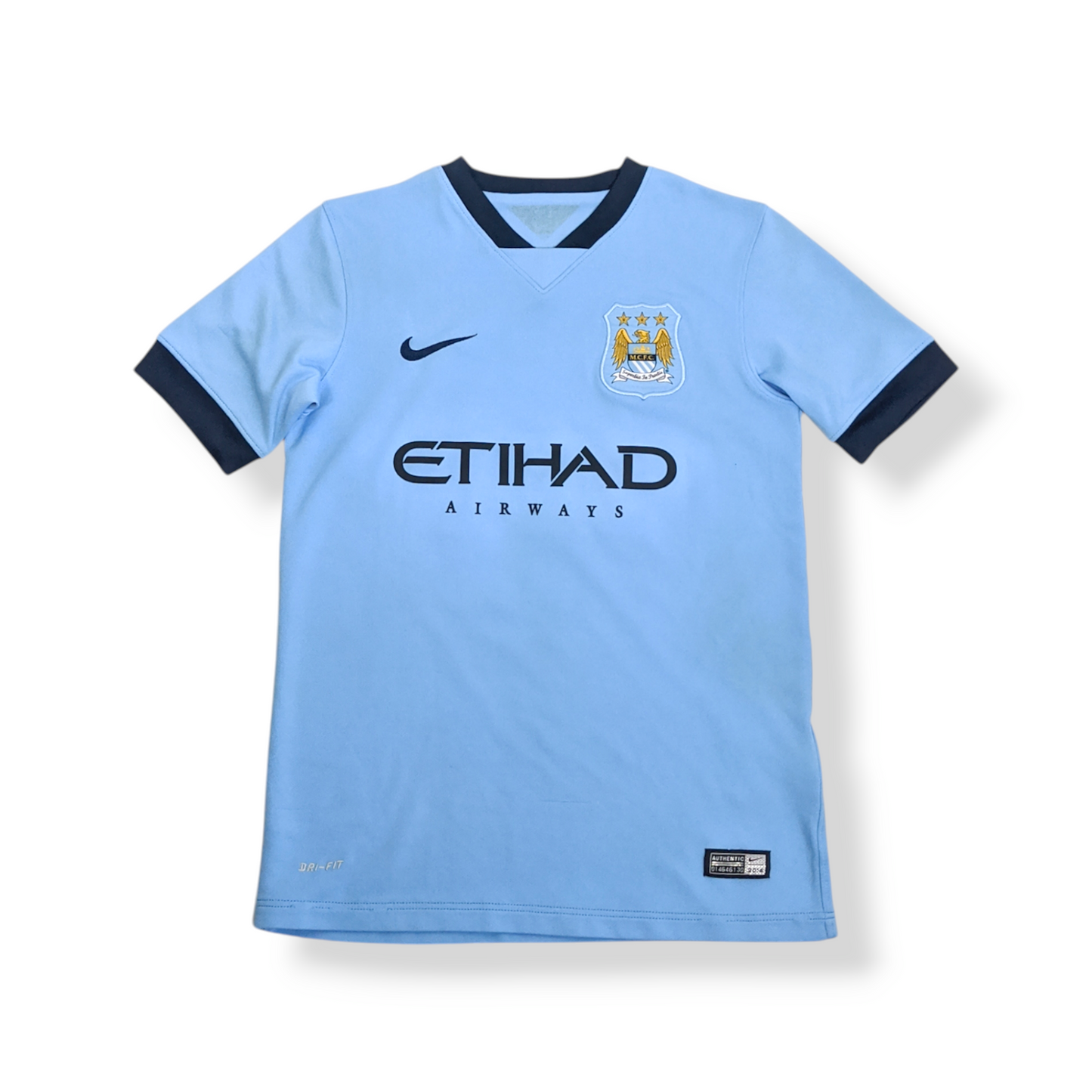 Original Manchester City 2014/15 Home - Kun Aguero #10 Size M (Boys)