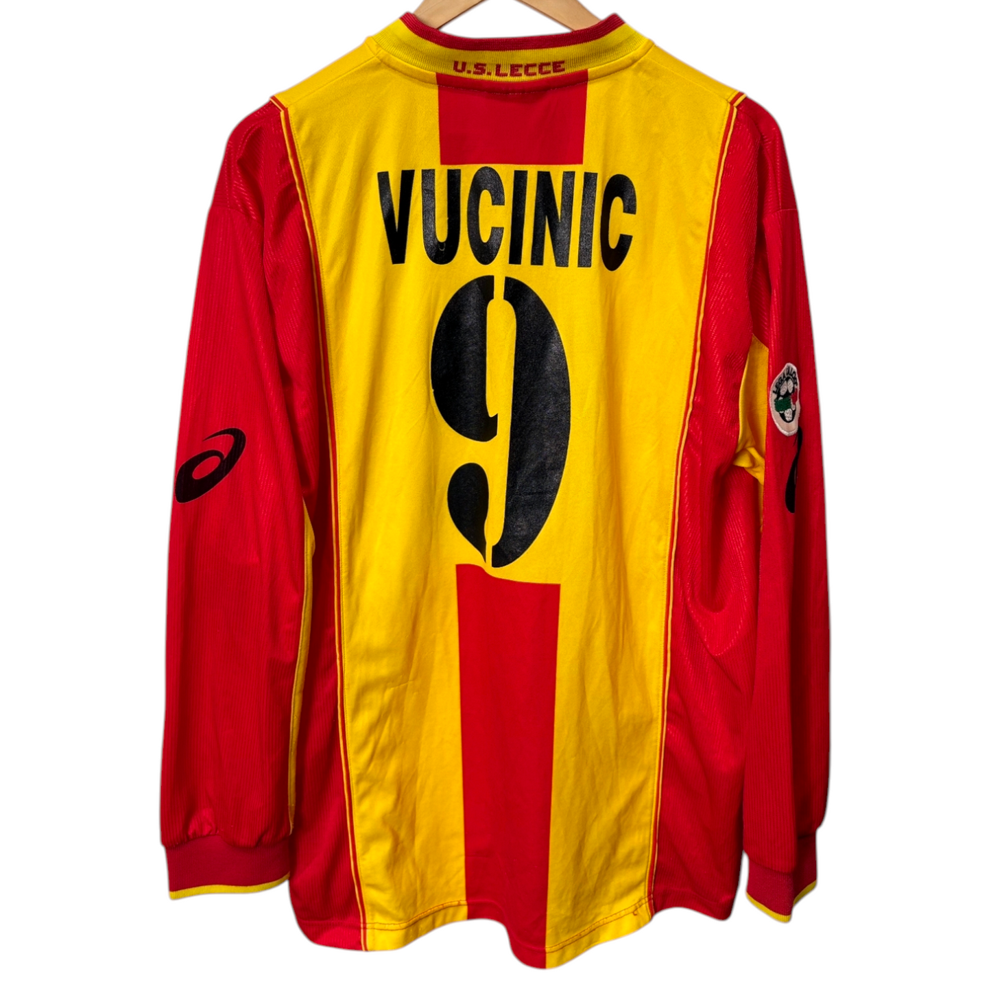 Original Lecce 2002/03 Home - Vucinic #9 Size XL (Long Sleeve)