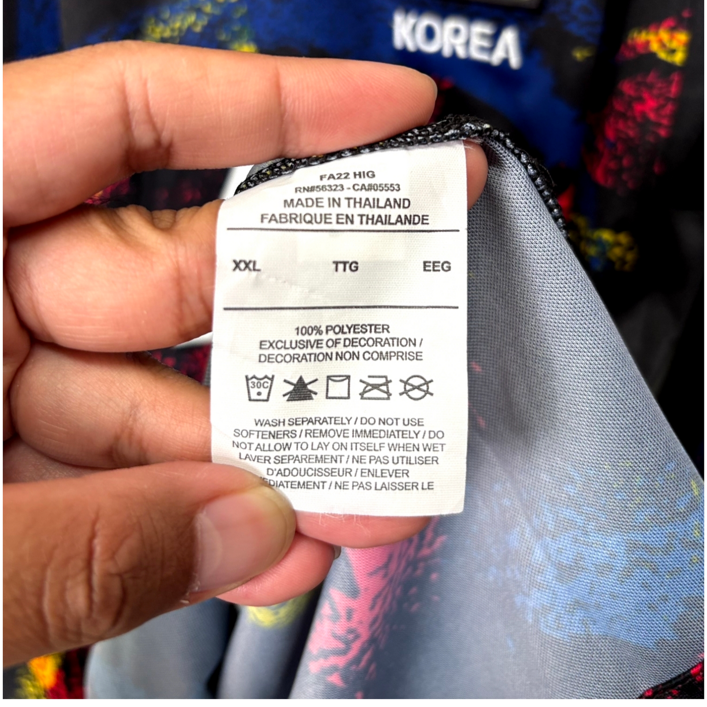 Original Korea 2022/23 Away - Son #7 Size XXL (Long Sleeve)