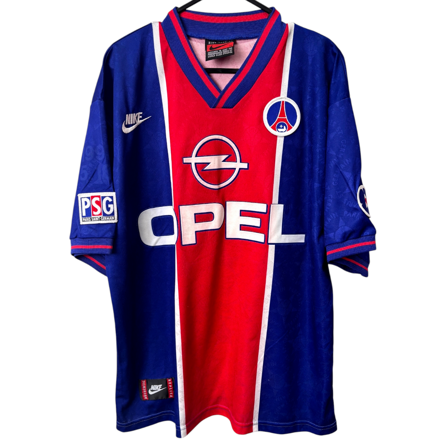 Original Paris Saint-Germain 1995/96 Home - Paul Le Guen #6 Size M