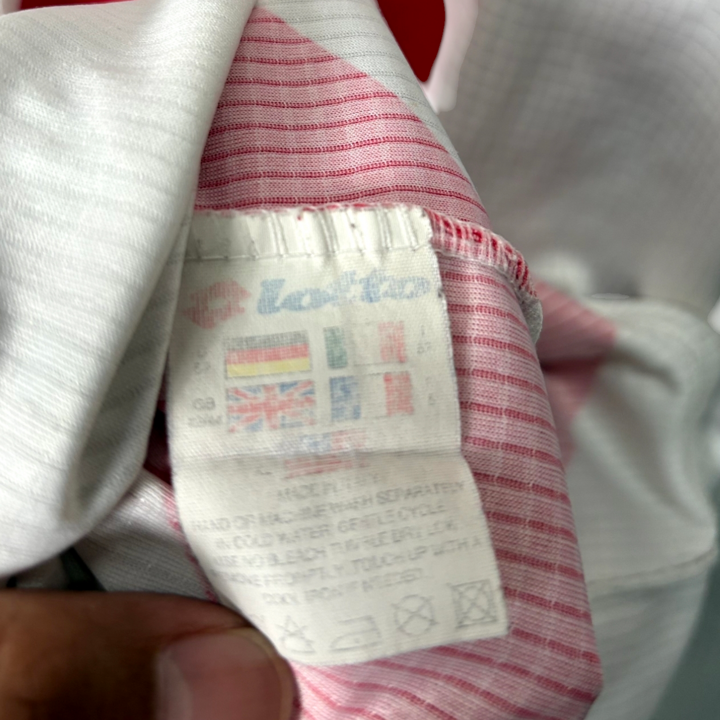 Original Bari 2000/01 Home - Cassano #18 Size L/XL (Long Sleeve) (Player Issue)