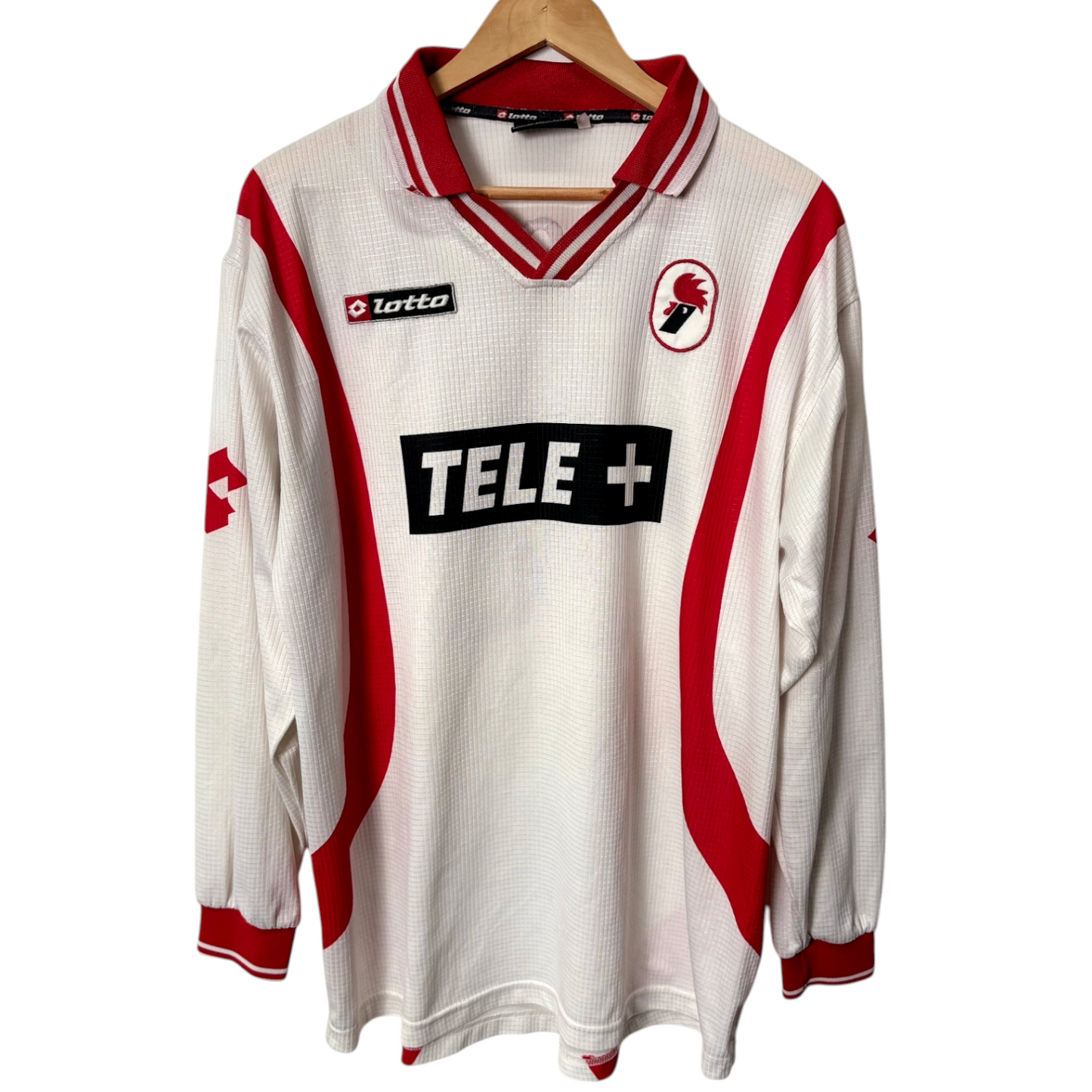 Original Bari 2000/01 Home - Cassano #18 Size L/XL (Long Sleeve) (Player Issue)