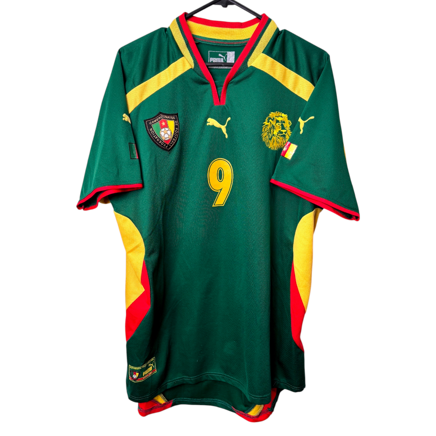 Original Cameroon 2000/02 Home - Eto'o #9 Size L