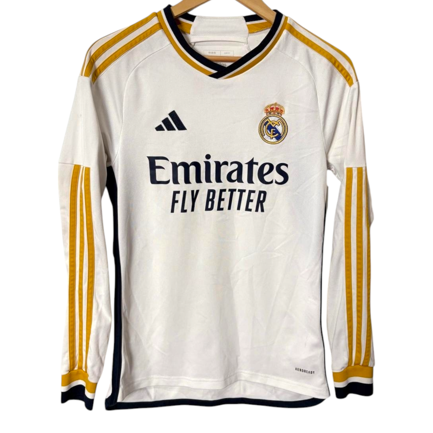 Original Real Madrid 2023/24 Home - Vini Jr #7 Size XS (Long Sleeve)