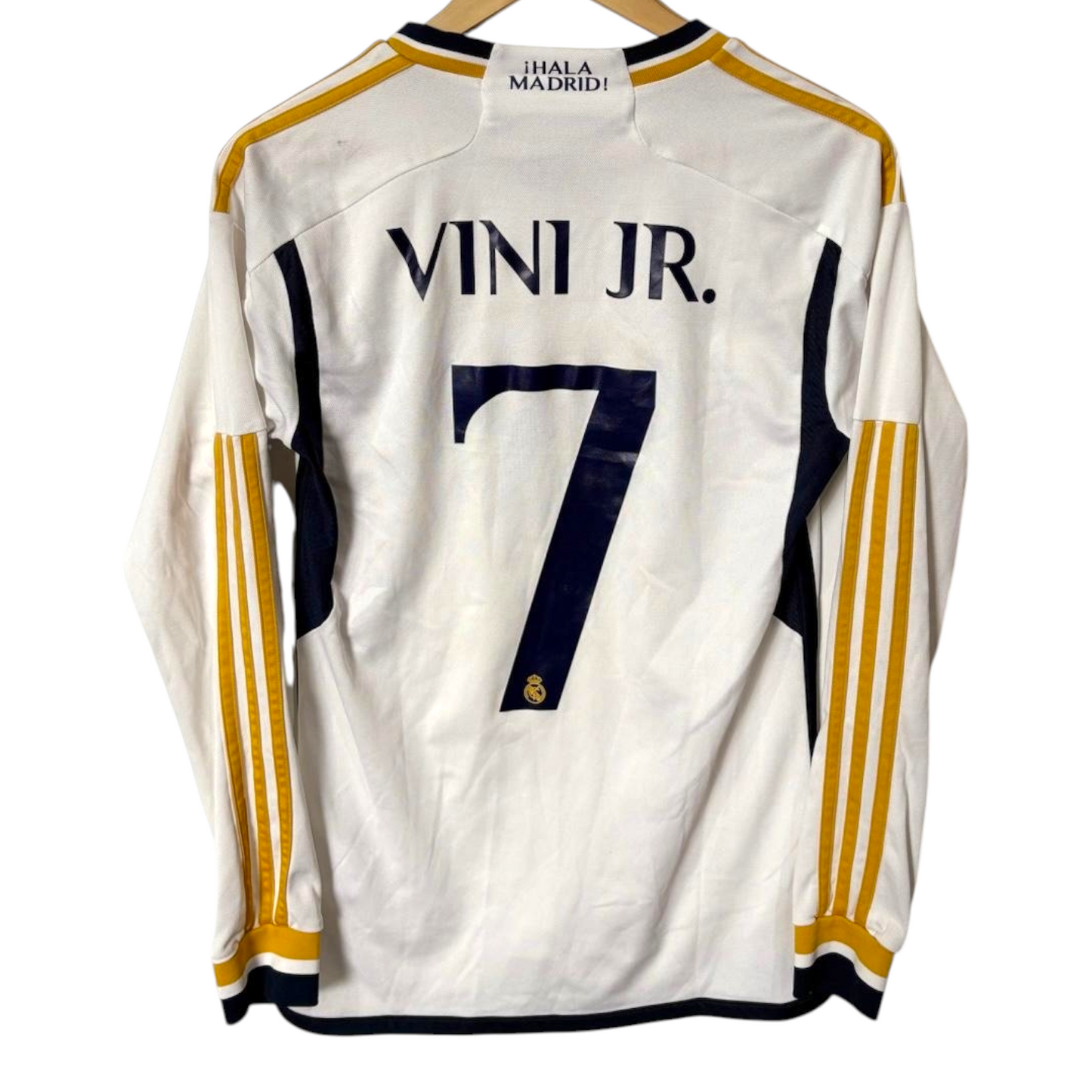 Original Real Madrid 2023/24 Home - Vini Jr #7 Size XS (Long Sleeve)