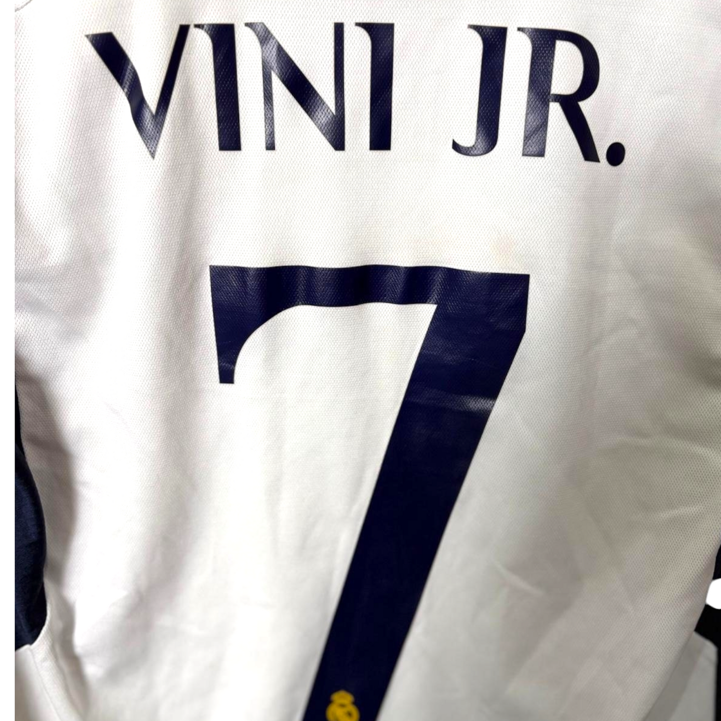 Original Real Madrid 2023/24 Home - Vini Jr #7 Size XS (Long Sleeve)