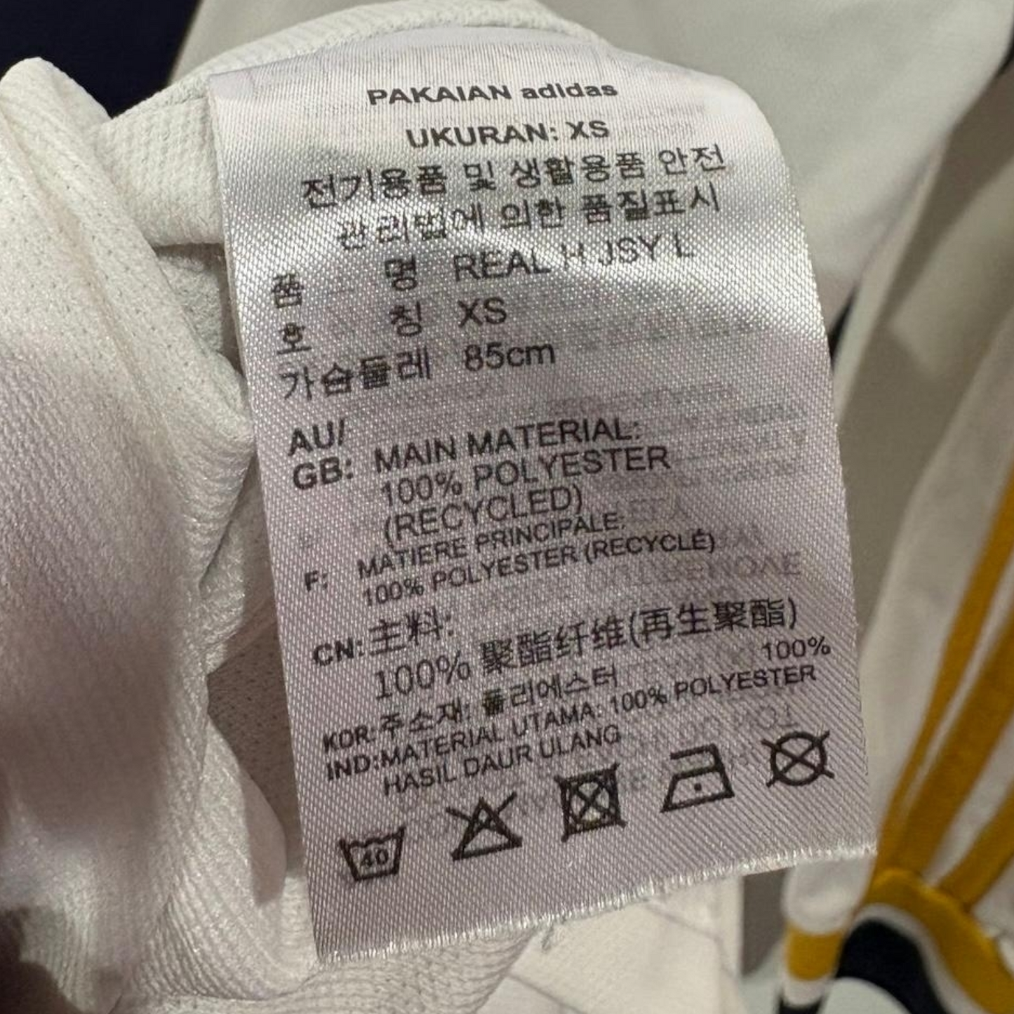 Original Real Madrid 2023/24 Home - Vini Jr #7 Size XS (Long Sleeve)