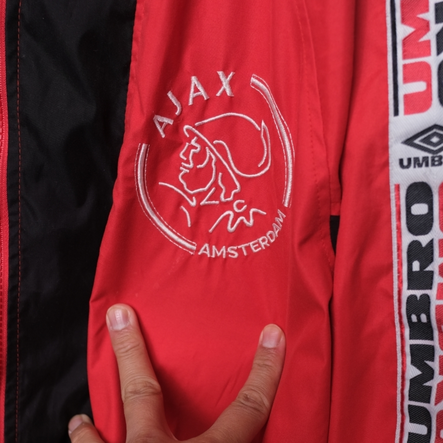 Original Ajax 1994/95 Padded Bench Coat Jacket - Size XL
