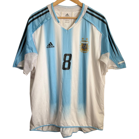 Original Argentina2004 Home - Riquelme #8 Size XXL (Player Issue)
