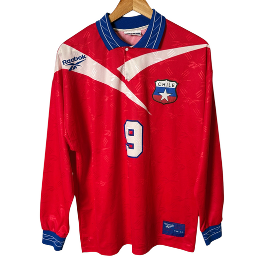 Original Chile 1997/99 Home - Zamorano #9 Size M (Long Sleeve)
