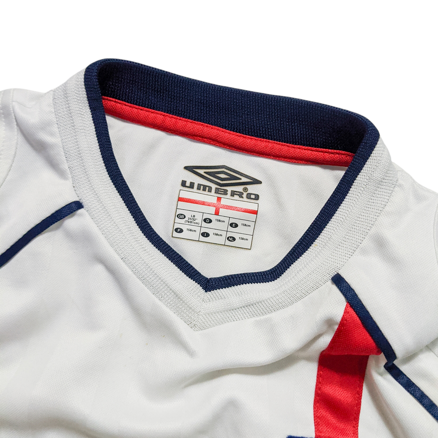 Original England 2002 Home - Beckham #7 Size XL Boys