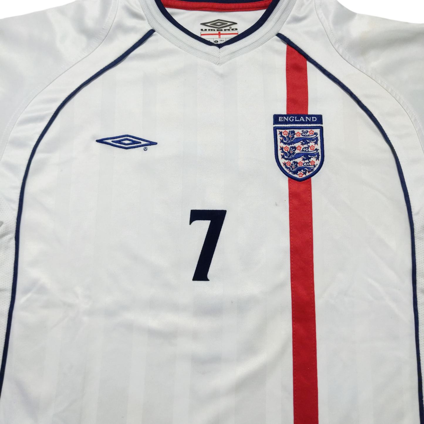Original England 2002 Home - Beckham #7 Size XL Boys