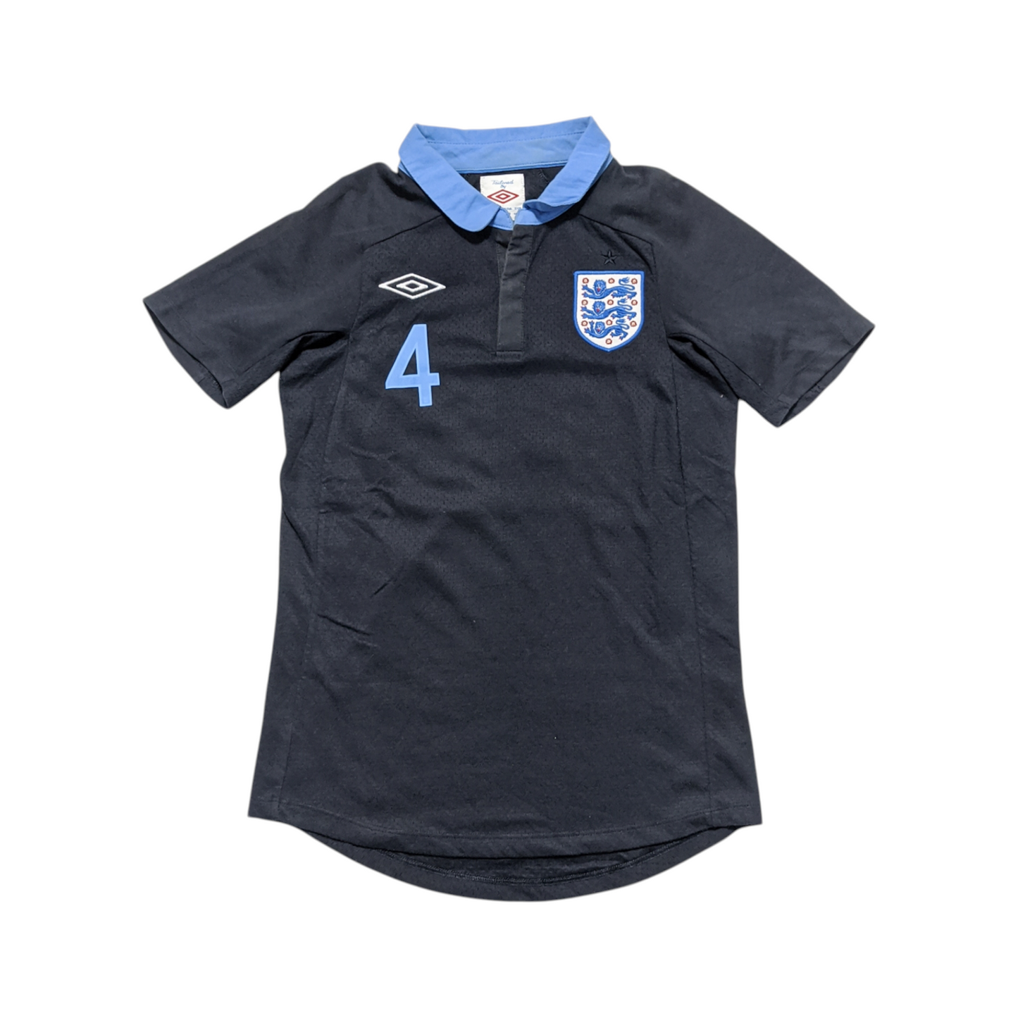 Original England 2011/12 Away - Gerrard #4 Size M Boys