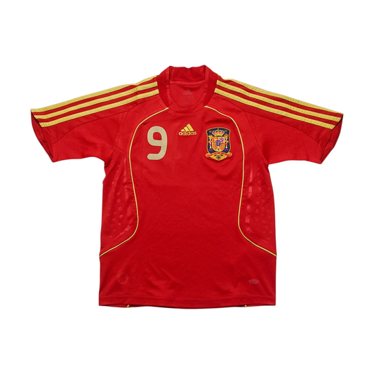 Original Spain 2007/09 Home - Torres #9 Size M Boys