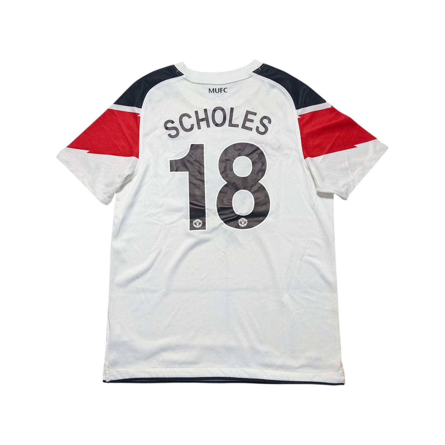 Original Manchester United 2010/11 Away - Scholes #18 Size L Boys