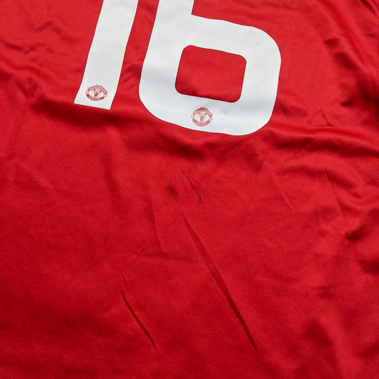 Original Manchester United 2015/16 Home - Carrick #16 Size XL Boys
