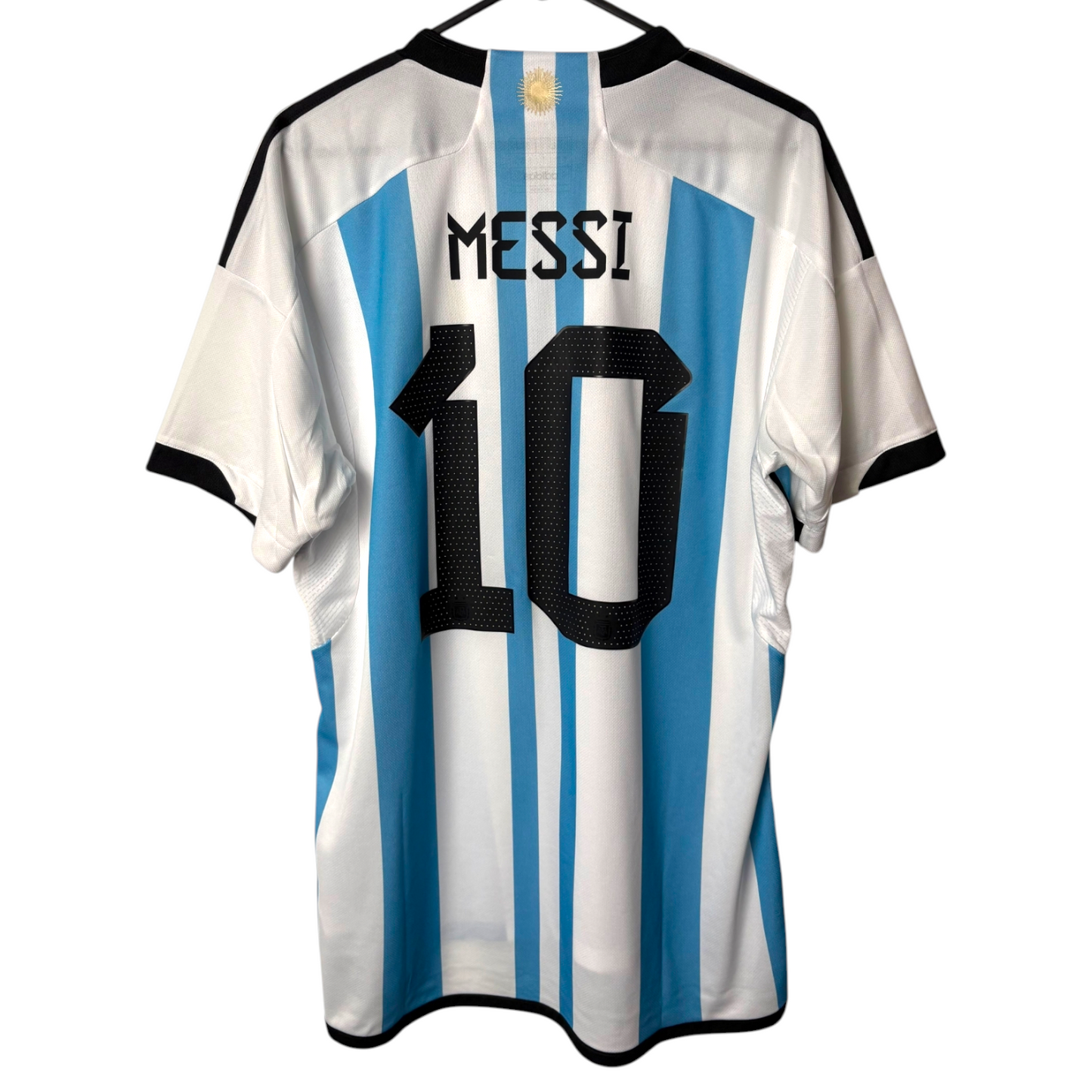 Original Argentina 2022 Home - Messi #10 Size L (2 stars)