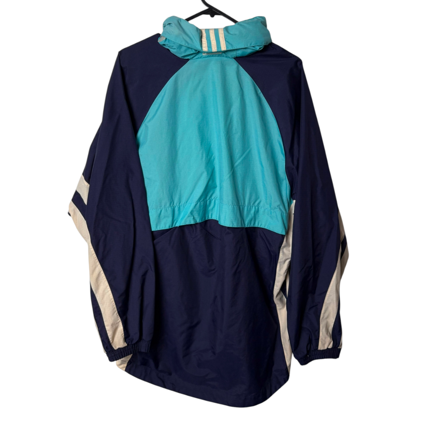 Original Olympique Marseille 1999/00 Hooded Rain Jacket - Size M