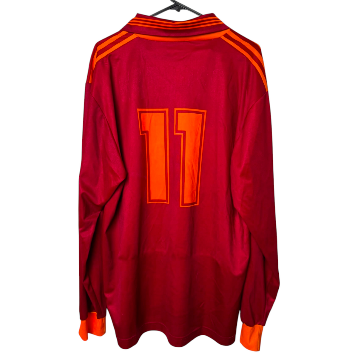 Original AS Roma 1992 Home - #11 Size XL fit L (Long Sleeve)