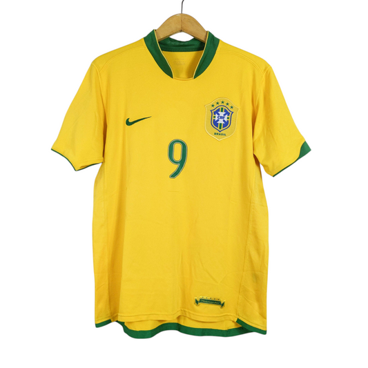 Original Brazil 2006 Home - Ronaldo #9 Size M