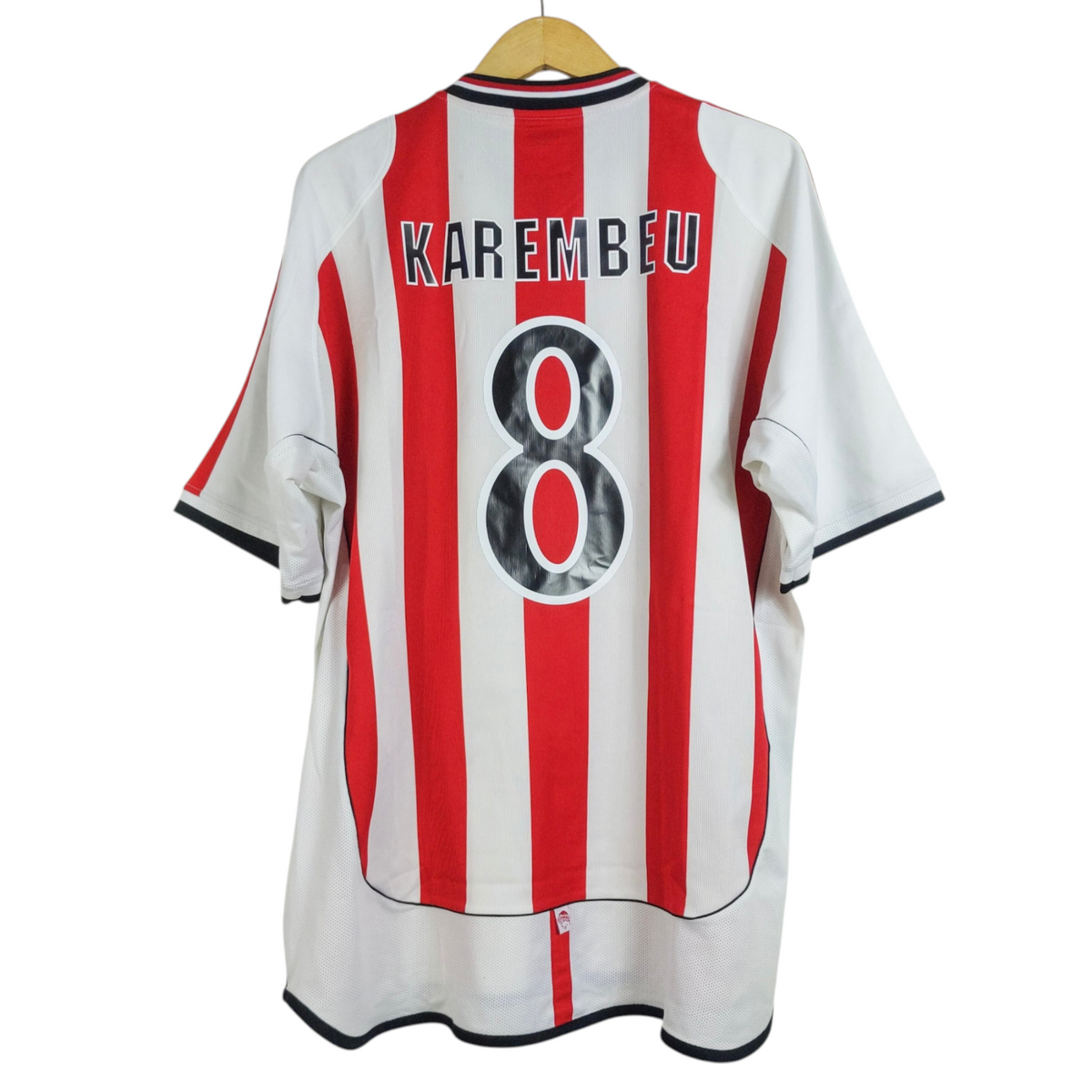 Original Olympiacos 2001/02 Home - Karembeu #8 Size XL