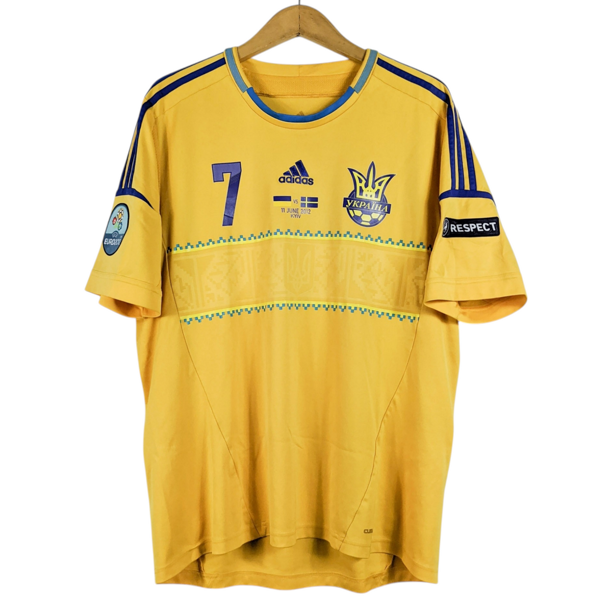 Original Ukraine 2011/13 Home - Shevchenko #7 Size XL