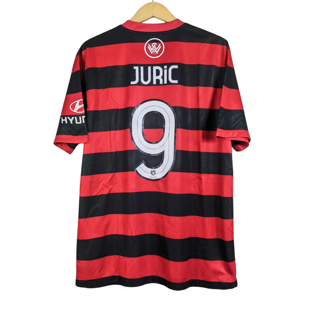Original Western Sydney Wanderers 2013/14 Home - Juric #9 Size XL