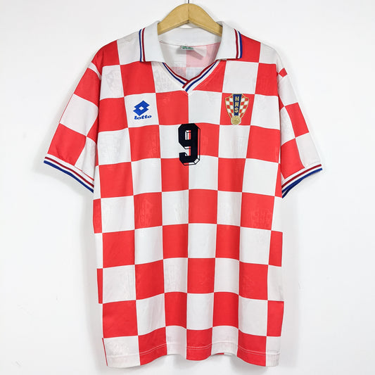 Authentic Croatia 1995/96 Home - Davor Šuker #9 Size L