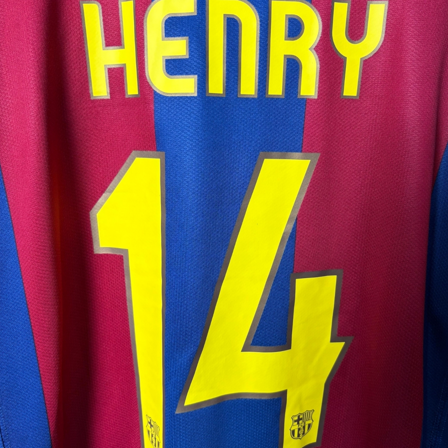 Original Barcelona 2007/08 Home - Henry #14 Size L