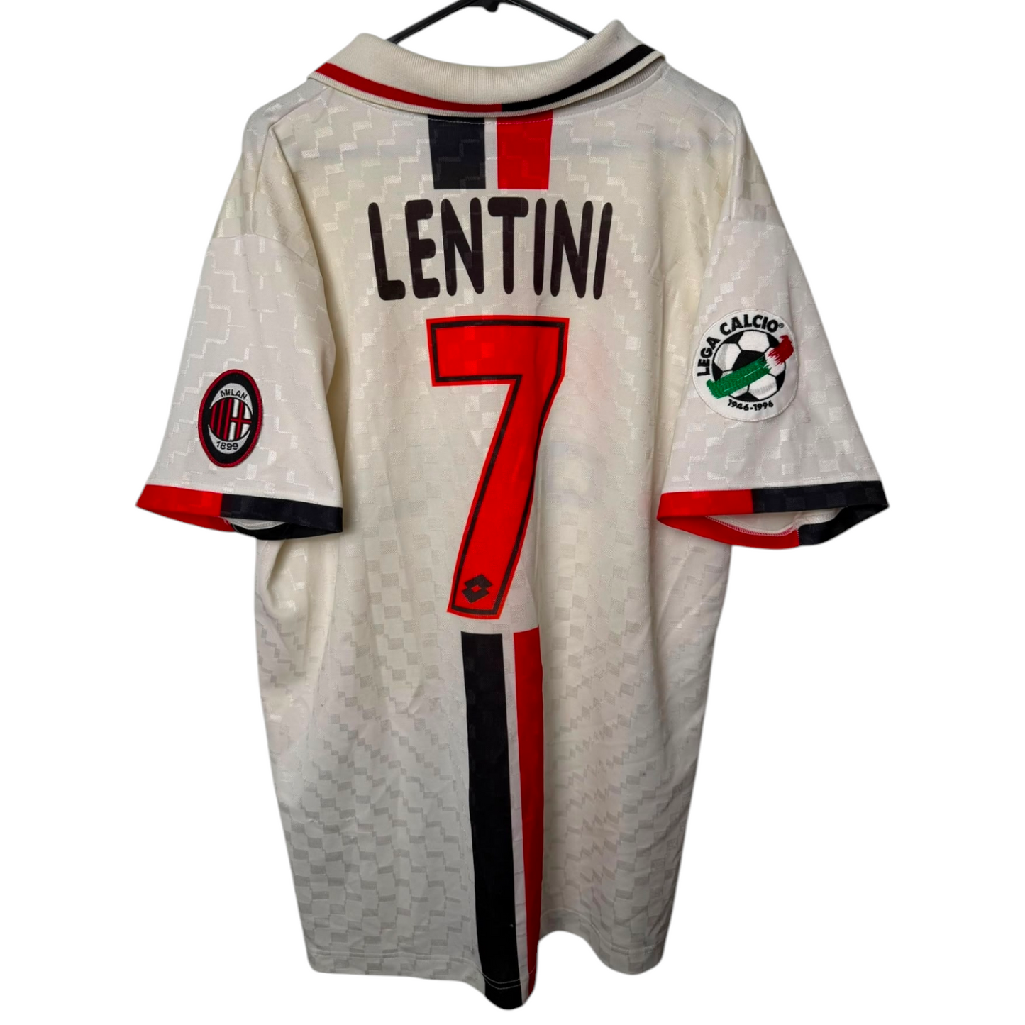 Original AC Milan 1995/96 Away - Lentini #7 Size L
