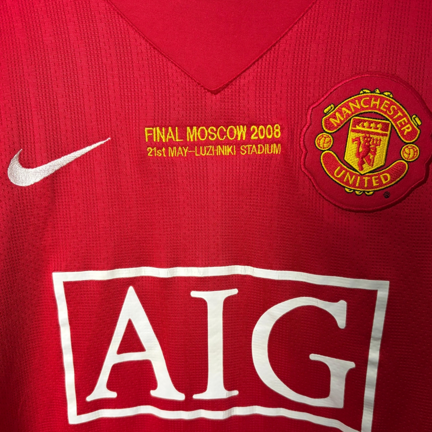 Original Manchester United 2007/08 Home - Ronaldo #7 Size S (Long Sleeve)