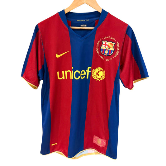 Authentic Barcelona 2007/08 Home - Ronaldinho #10 Size S