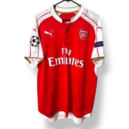 Original Arsenal 2015/16 Home - Arteta #8 Size XL