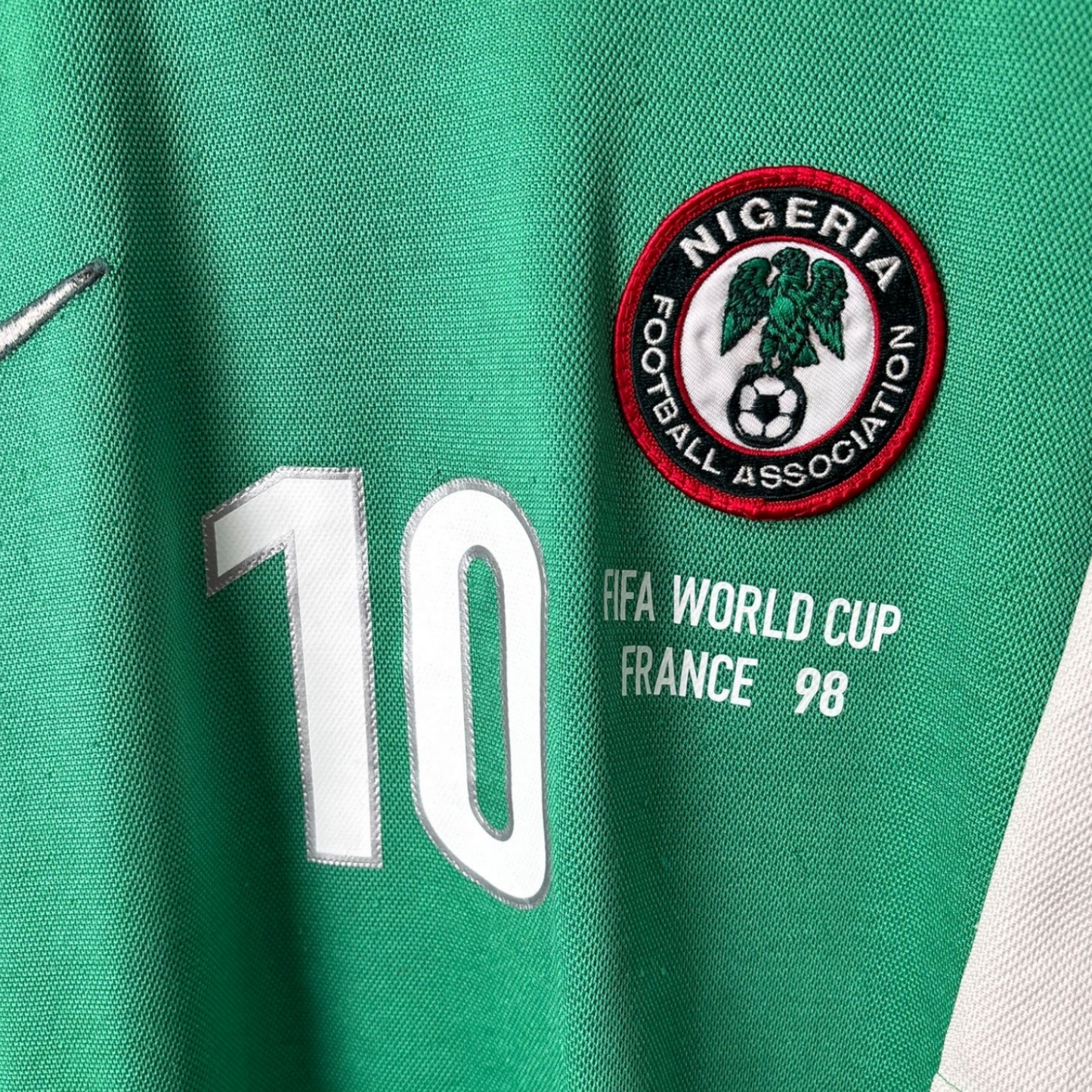 Original Nigeria 1998 Home - Okocha #10 Size L