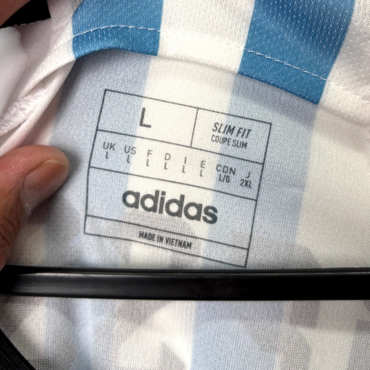 Original Argentina 2022/23 Home - Messi #10 Size L (Bnwt)
