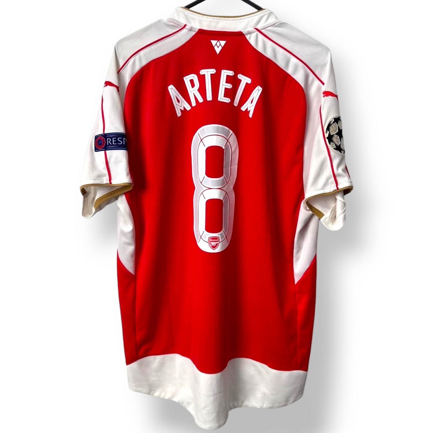 Original Arsenal 2015/16 Home - Arteta #8 Size XL