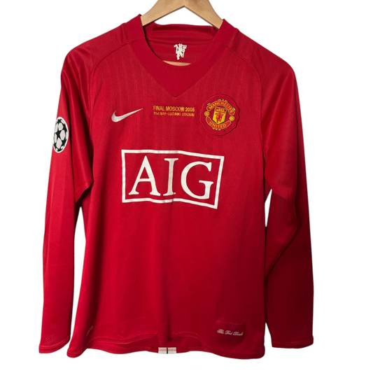 Original Manchester United 2007/08 Home - Ronaldo #7 Size S (Long Sleeve)