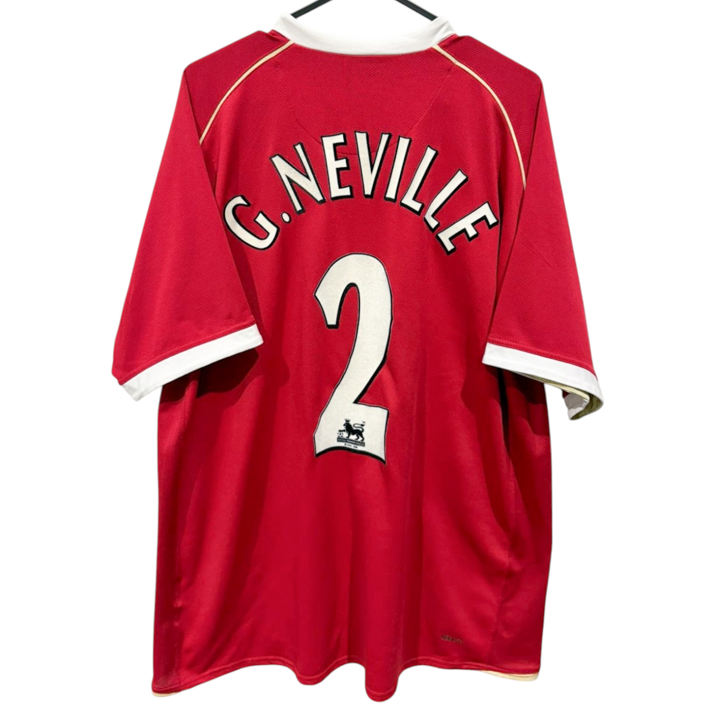 Original Manchester United 2006/07 Home - G. Neville #2 Size XL