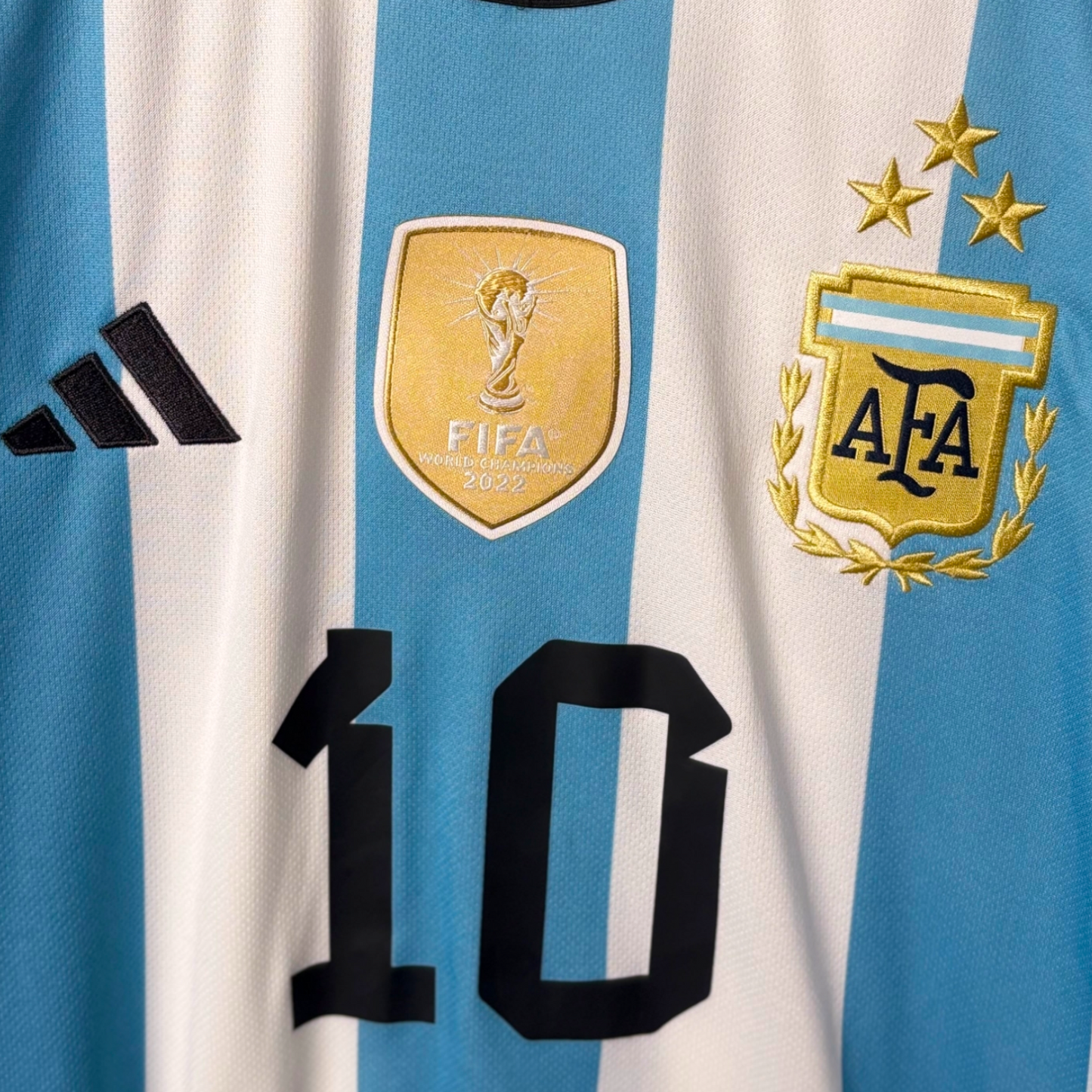 Original Argentina 2022 Home - Messi #10 Size L (3 stars)