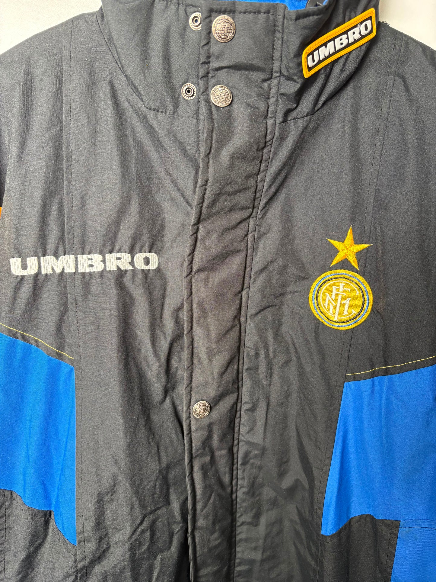 Original Inter Milan 1996/98 Padded Bench Coat - Size XL