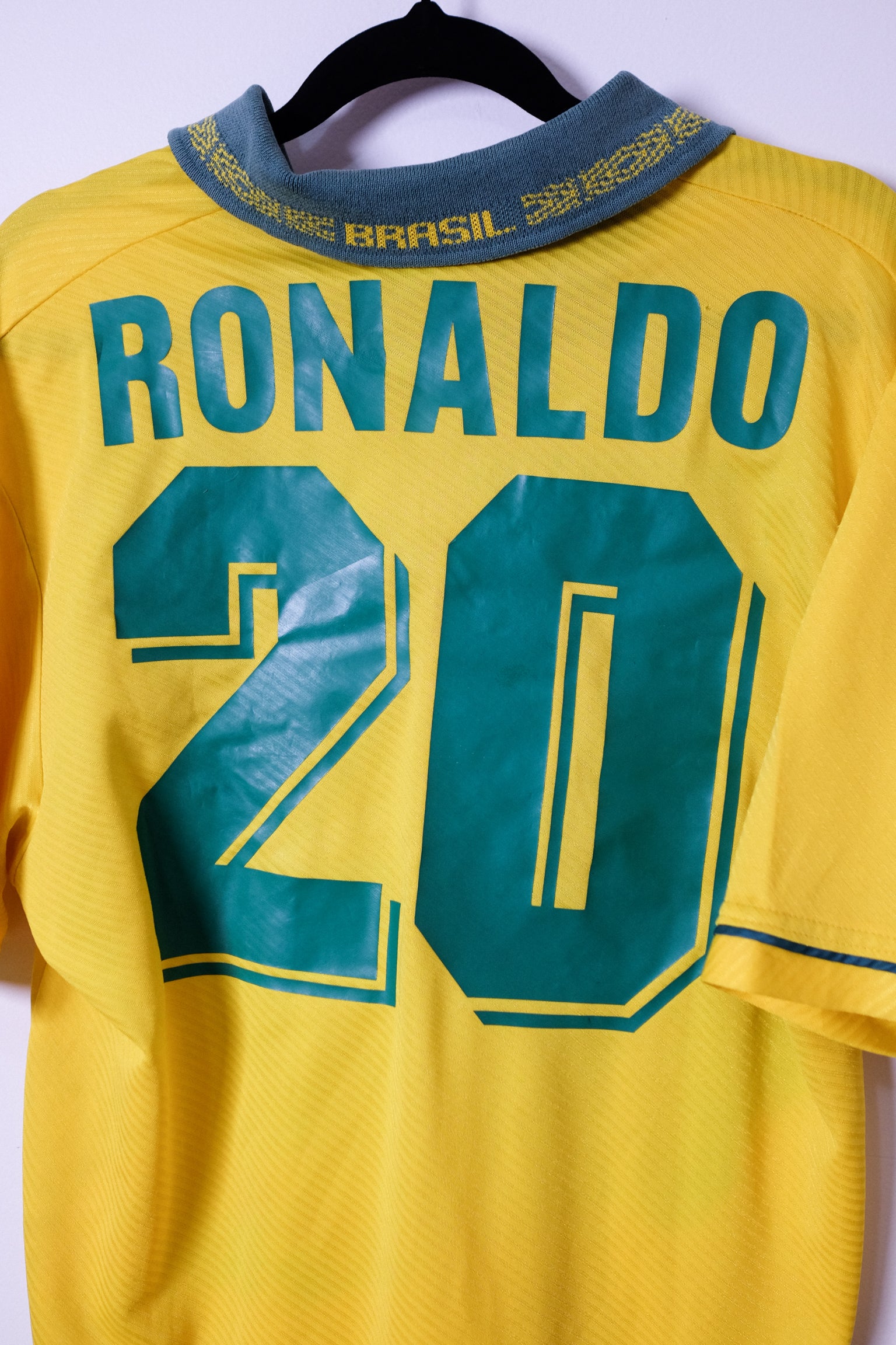 Brazil Ronaldo #20 Retro Jersey Home World Cup 1994